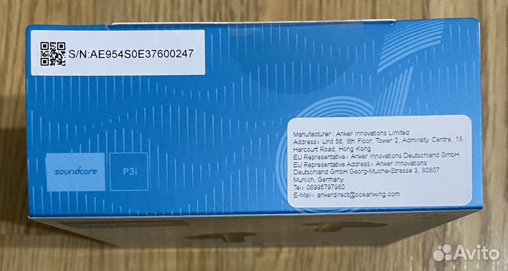 Наушники Anker P3i, новые