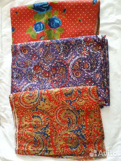 Отрезы сатина из СССР