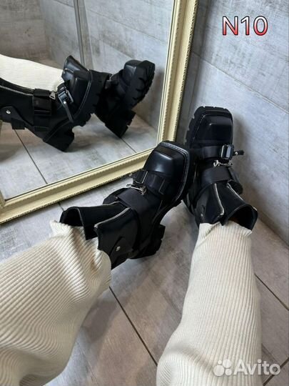 Ботинки женские кожаные