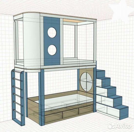 Детская кровать комплекс