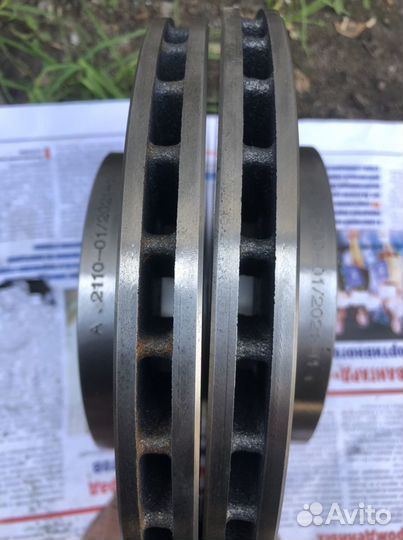 Тормозные диски вентилируемые Ваз