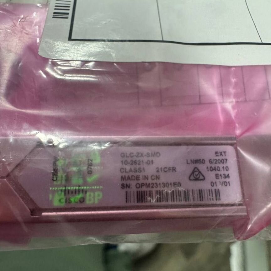 [GLC-ZX-SMD] Трансивер Cisco Оригинал, Новый Glc-Zx-Smd