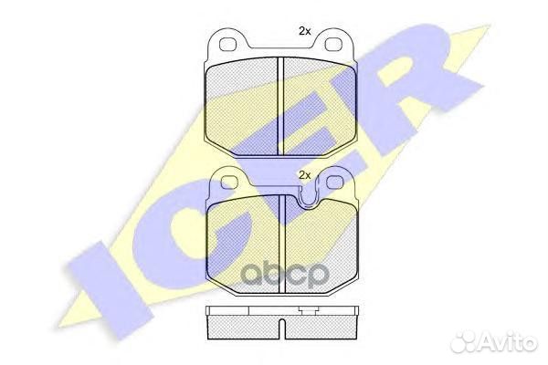 Колодки торм. дисковые 180307 Icer