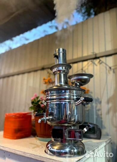 Самовар на дровах новый