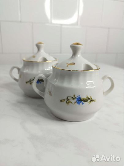 Сахарницы Рижского фарфорового завода СССР