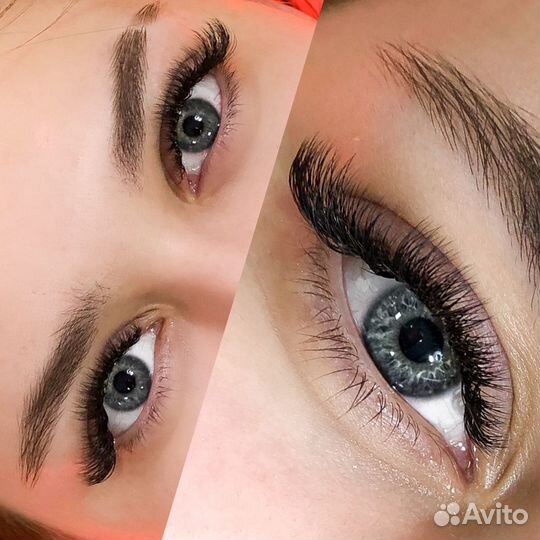 Наращивание ресниц, ламинирование бровей и ресниц