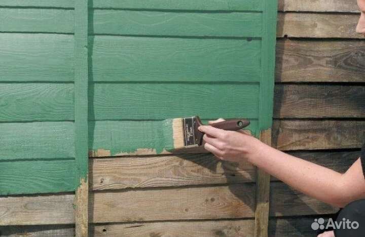 Покраска деревянных домов