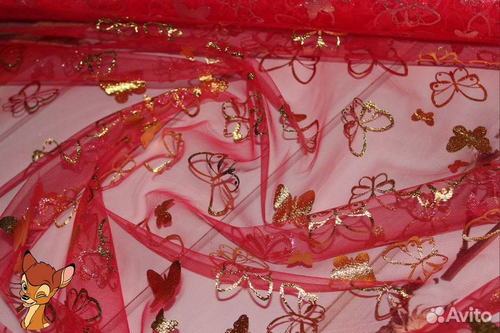 Фатин Бабочки фольга