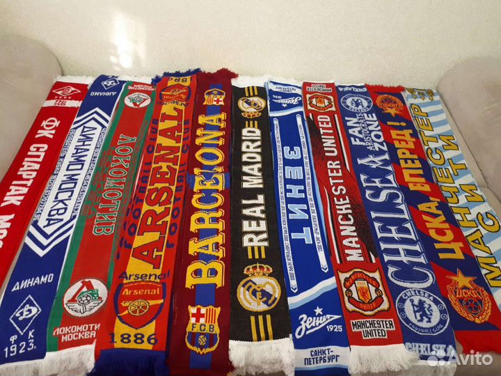 Футбольные шарфы в ассортименте, новые