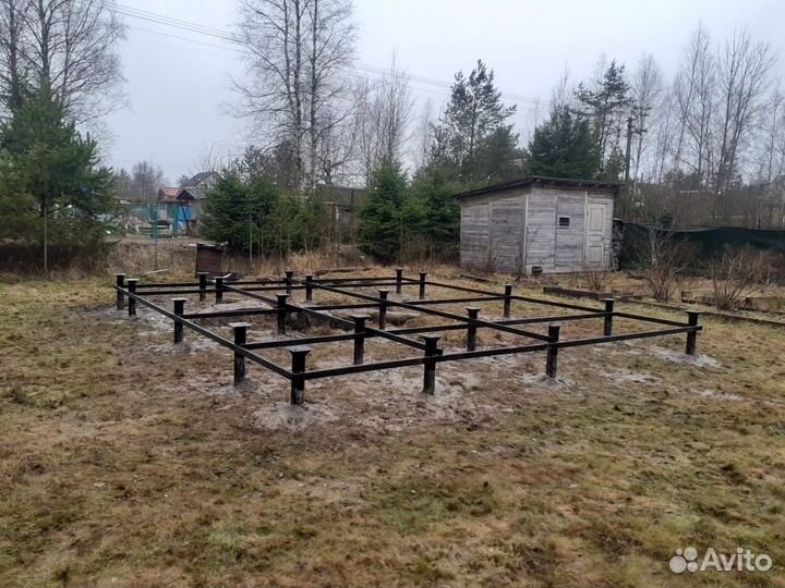 Винтовые сваи под ключ. Ремонт фундамента