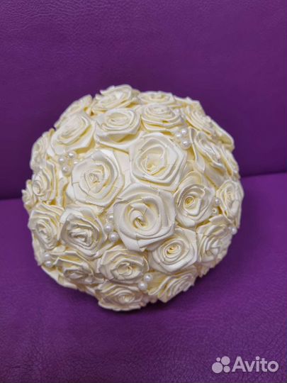 Букет-дублер из атласных цветов