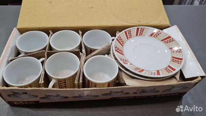 Кофейный набор чашек 6шт