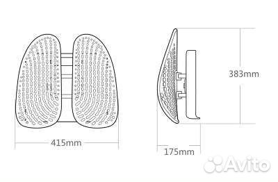 Спинка регулируемая Xiaomi Leband LB-YK002
