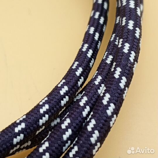 Шнур сетевой в тканевой оплетке для утюга 170см