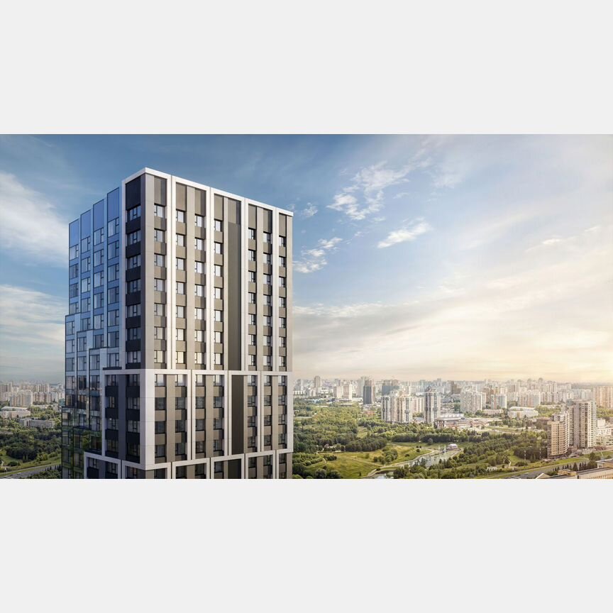 2-к. квартира, 43,8 м², 13/31 эт.