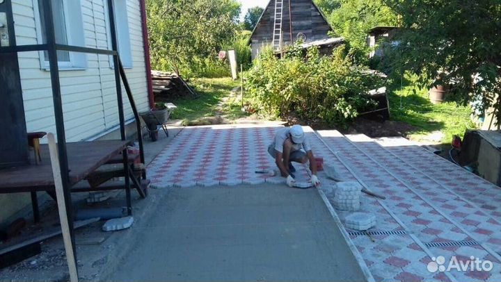 Плитка тротуарная кладка