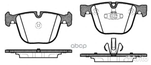 Колодки торм.диск. BMW 7 serie 02-08 289220 Road