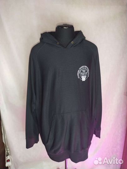 Винтажное худи чёрное
