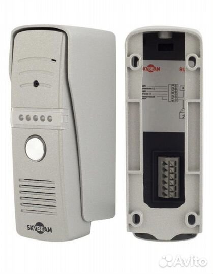 Видеодомофон с вызывной панелью белый