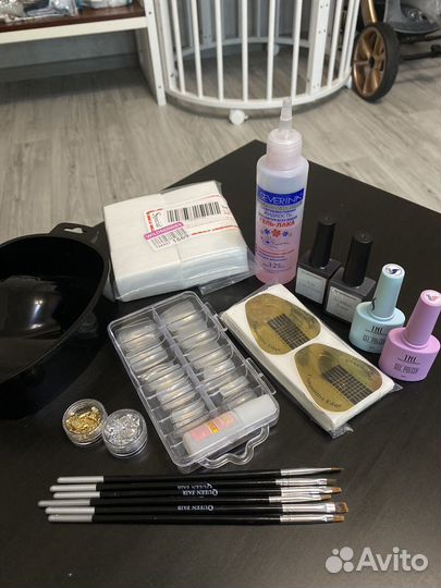 Led лампа для маникюра+ гель лаки и др остатки