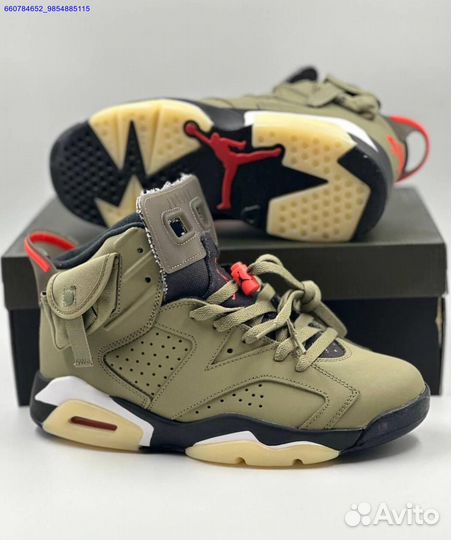 Кроссовки Nike Air Jordan 6 Retro x Travis Scott (Арт.19150)