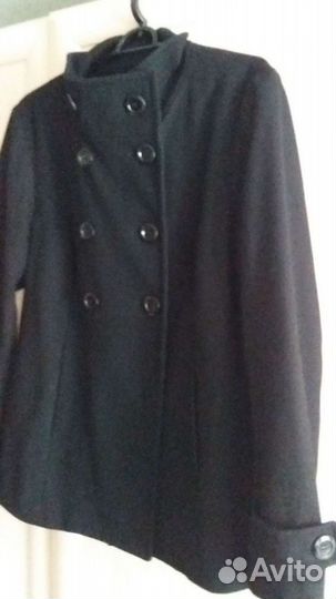 Пальто женское демисезонное 46 48. Черное