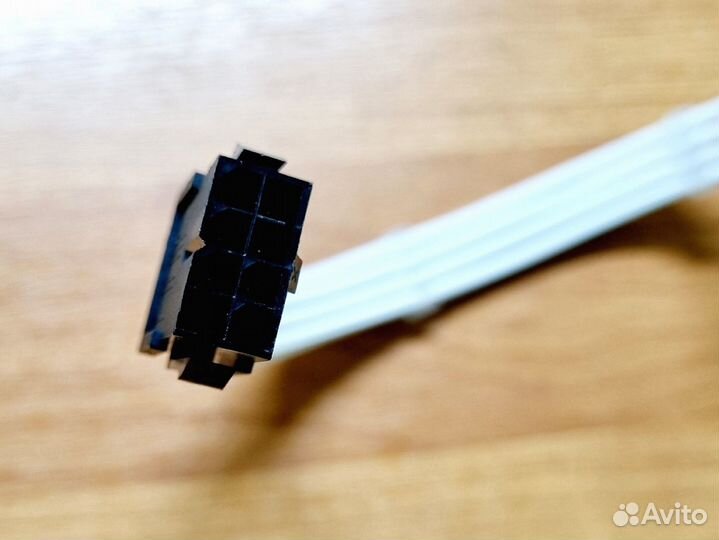 Удлинитель питания видеокарты 8 pin белая оплётка