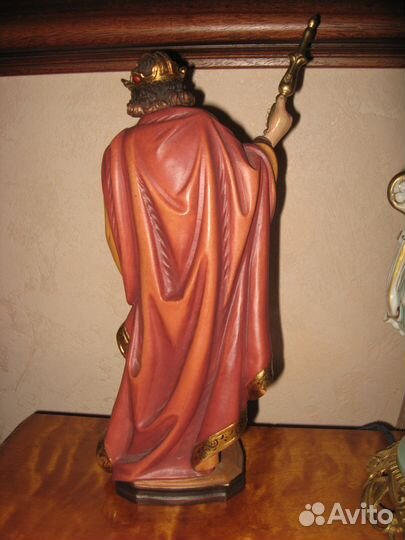 Скульптура святой Людвиг натуральное дерево