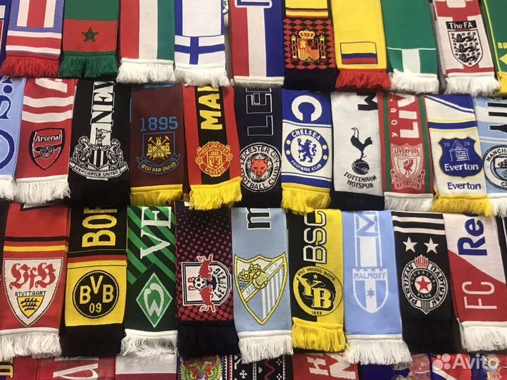 Шарфы футбольных и хоккейных клубов России и мира