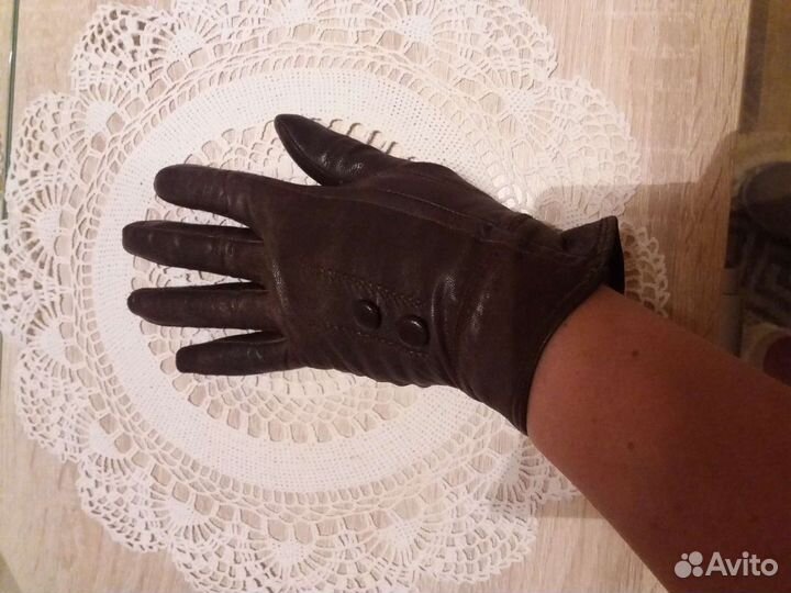 Перчатки женские натуральная кожа