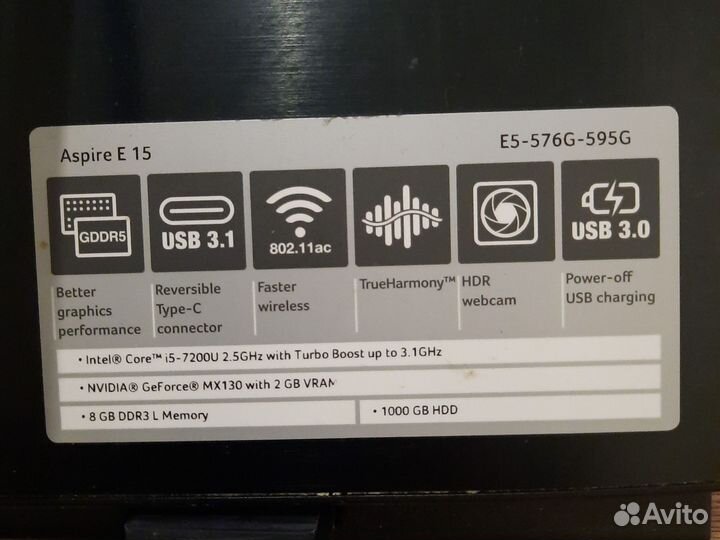 Ноутбук acer aspire