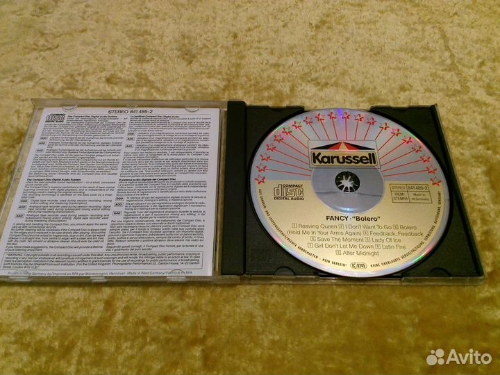 Fancy 1986 Германия CD В хорошем состоянии