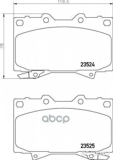Колодки тормозные дисковые перед (PF-1411)