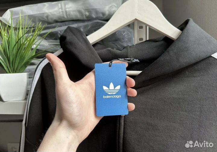 Зип Худи Adidas X Balenciaga Оверсайз Топп