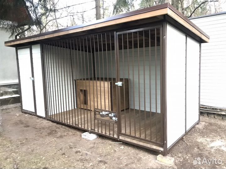 Вольер с зимником для собак