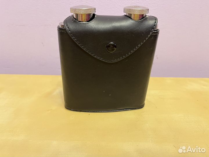 Фляжка из нержавейки, с двумя отсеками по 3 oz, 90