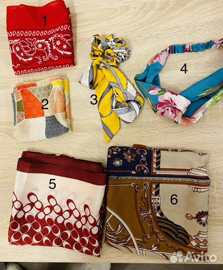 Платки, резинка, бандана, повязка
