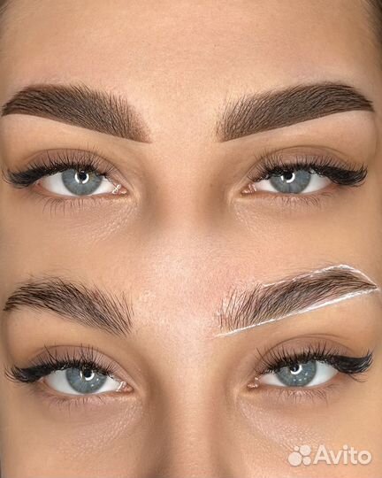 Перманентный макияж бровей губ и век татуаж