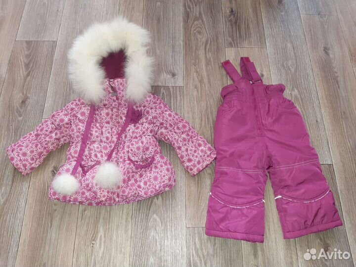 Зимний комплект для девочки на годик