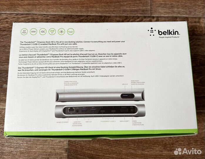 Док станция Belkin Thunderbolt 3 Express HD