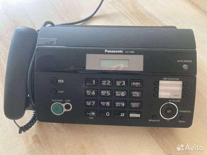 Телефон стационарный panasonic kx-ft 982