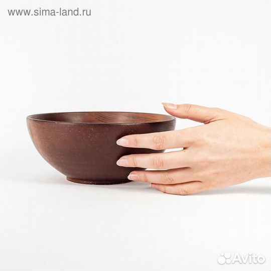 Тарелка суповая из натурального кедра Mаgistrо, 80