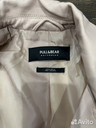 Кожаная куртка Pull&Bear