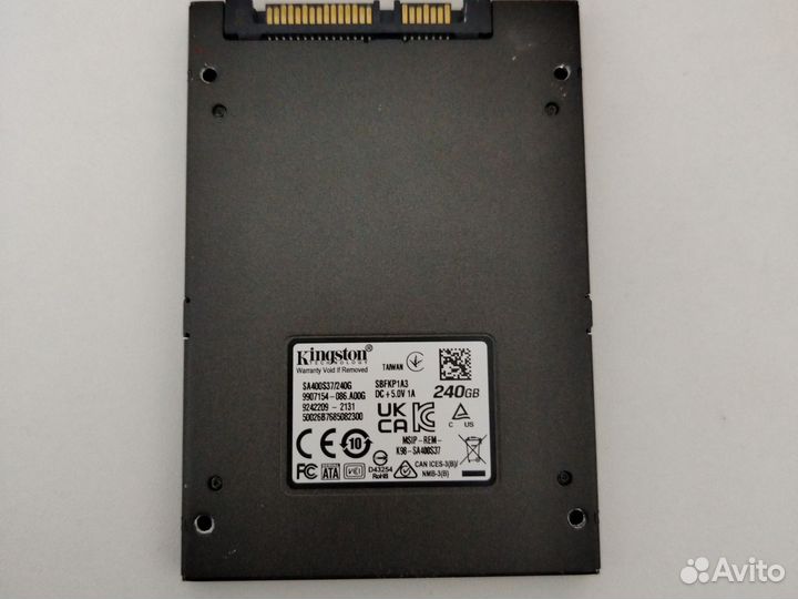 Ssd kingston 240гб