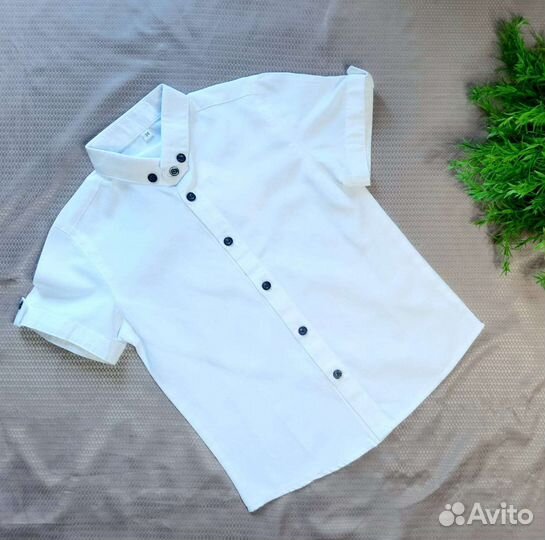 Рубашка с коротким рукавом школьная форма