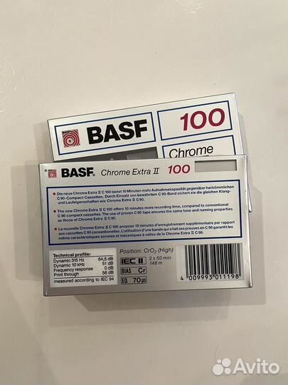 Аудиокассеты basf 100