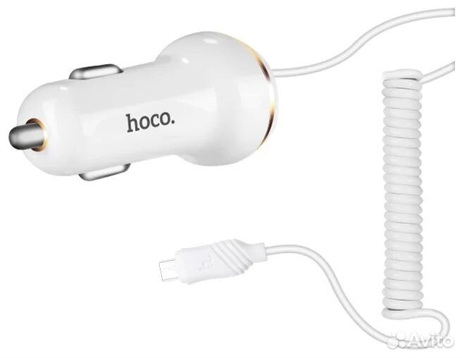 Автомобильное зарядное устройство Hoco Z14 с кабе