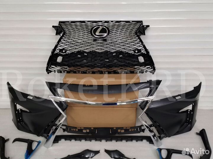 Бампер + фары Lexus RX с 2010-15 г стиль 2016 г