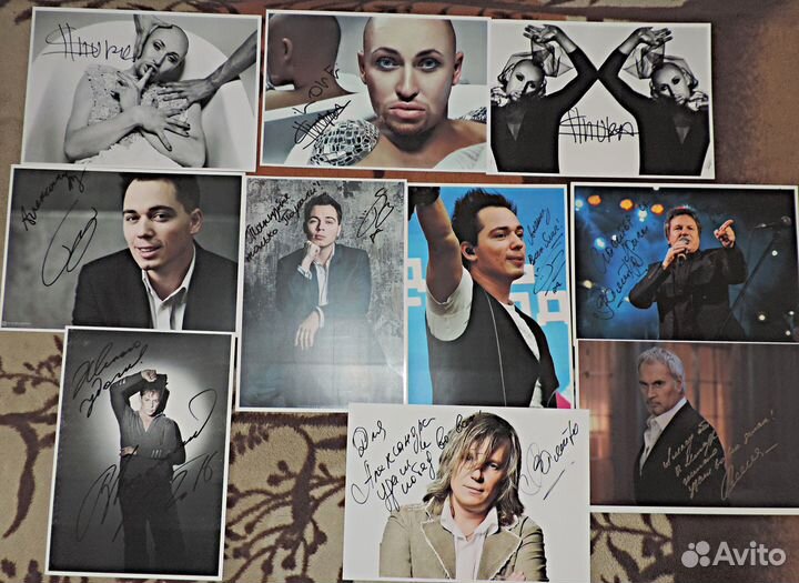 Автографы : А.Воробьев,Шура,Р.Газманов.Н.Басков
