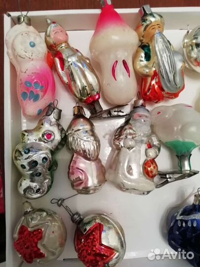 Елочные игрушки СССР на прищепке